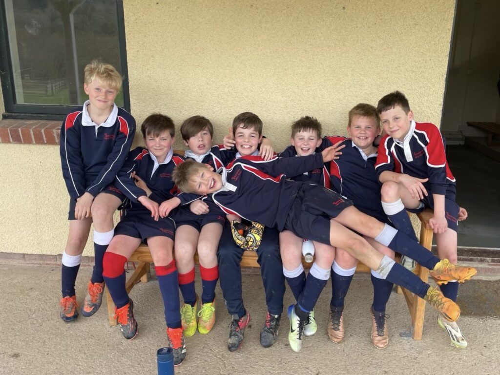 St Christopher's U11 football team after their victory in the small schools league.
