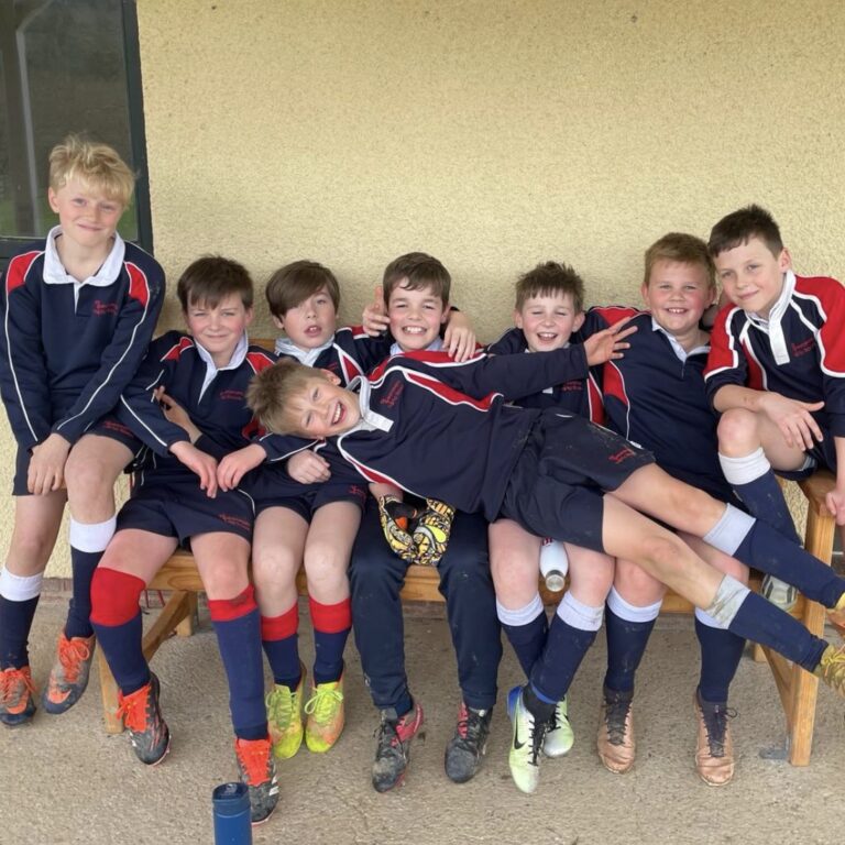 St Christopher's U11 football team after their victory in the small schools league.