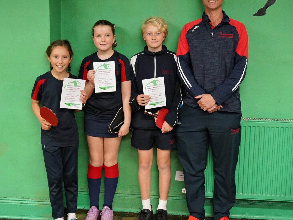 St Christopher’s table tennis teams excel at Devon Schools Championships