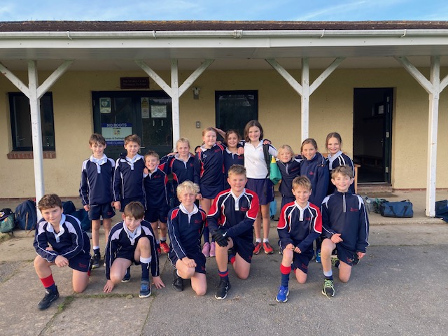 The St Christopher's team at the ISA South West Under 11 Tag Rugby Tournament